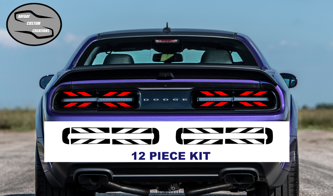 15-23 Dodge Challenger Taillight Decal Design 5