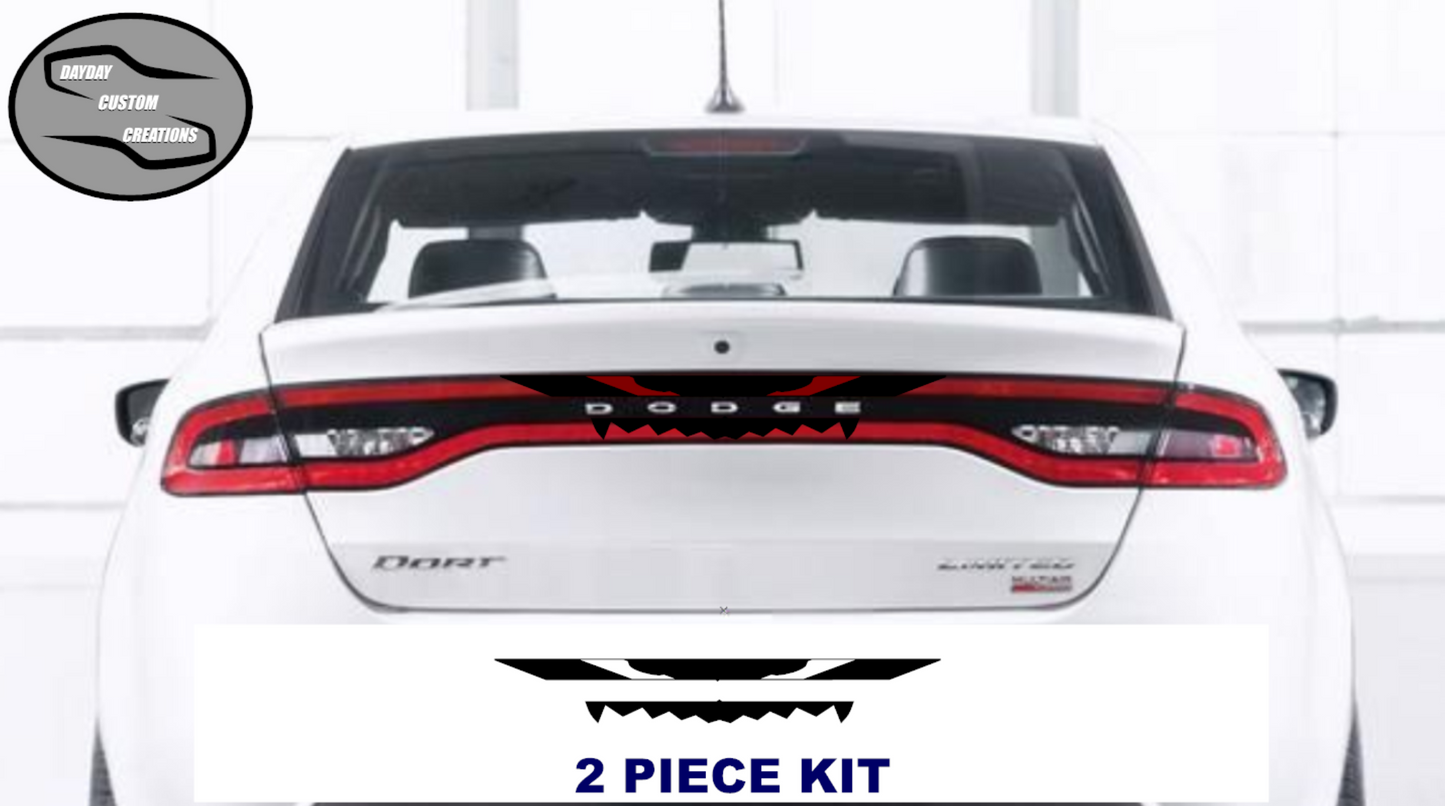 Halloween Special - Skull Face Taillight Decal