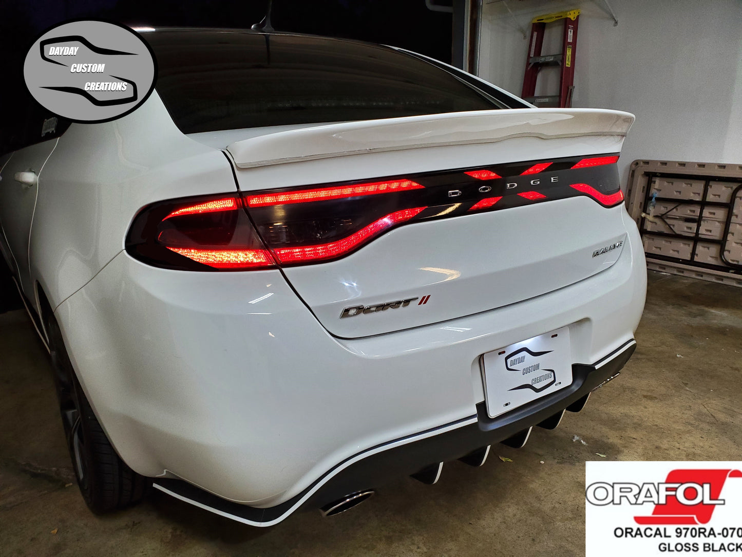 13-16 Dodge Dart Taillight Decal Design 8