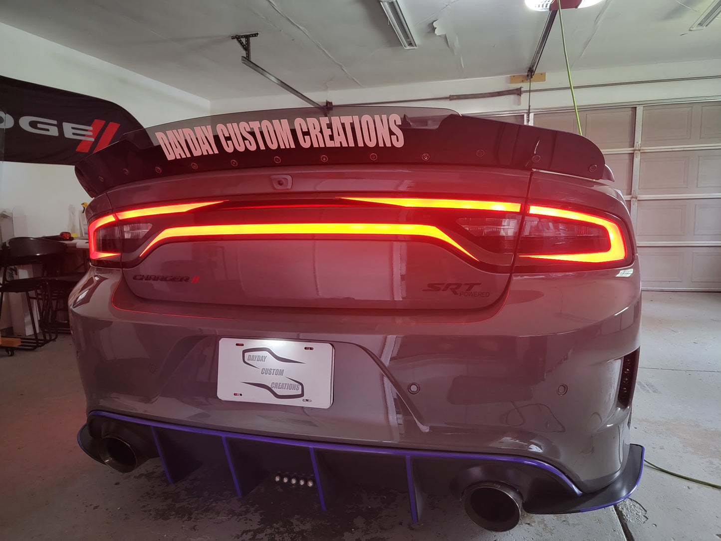 15-23 Dodge Charger Taillight Decal Design 2