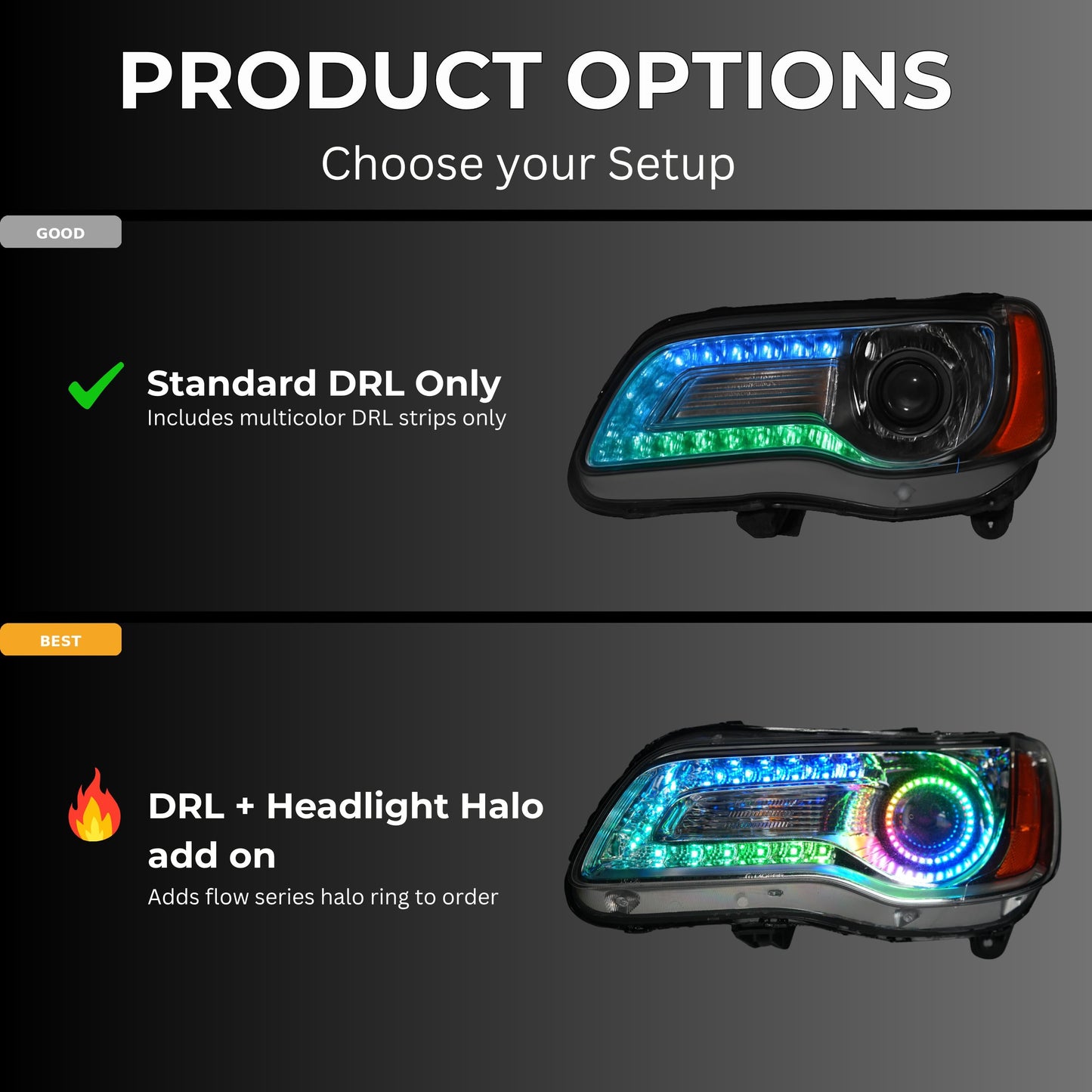 Chrysler 300 Multicolor DRL Boards (2011-2023)