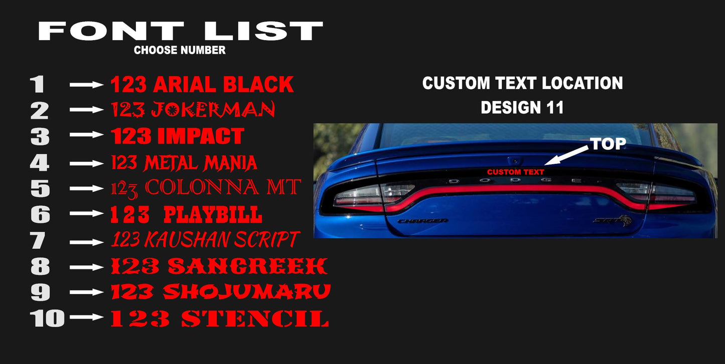 21-25 Chrysler Pacifica Taillight Decal