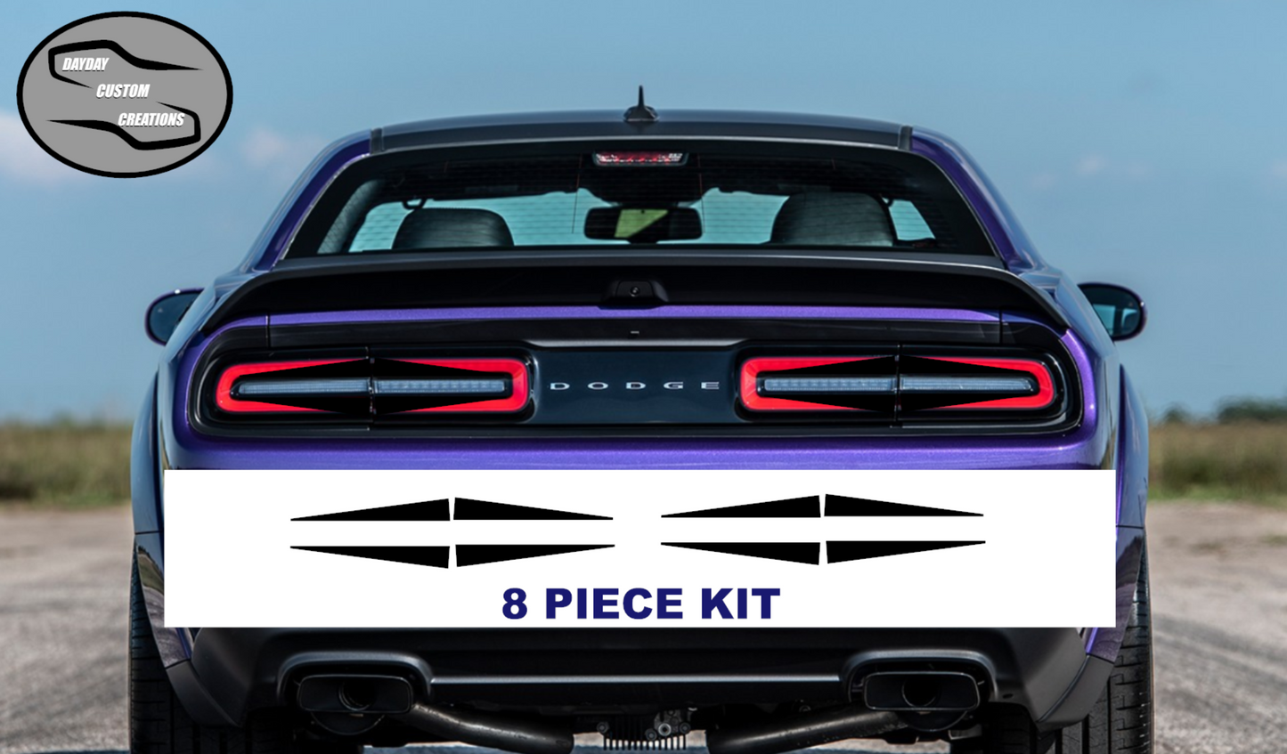 15-23 Dodge Challenger Taillight Decal Design 3