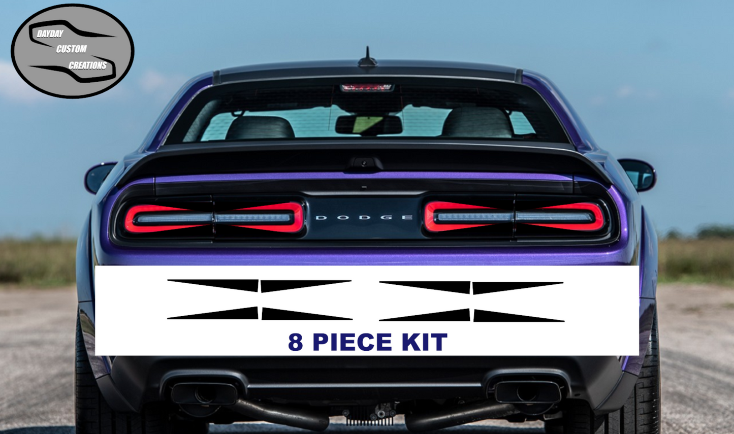 15-23 Dodge Challenger Taillight Decal Design 4