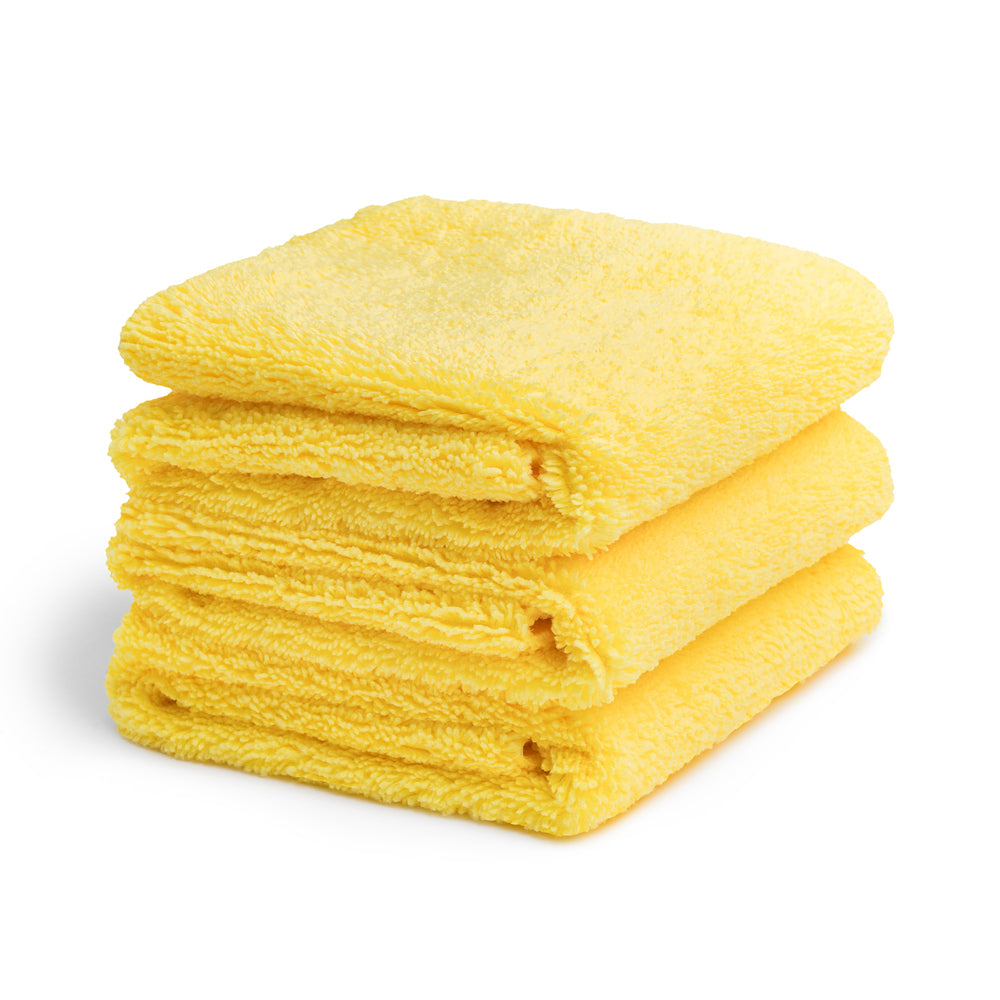 Economy Double-Sided Yellow Towel 3 Pack