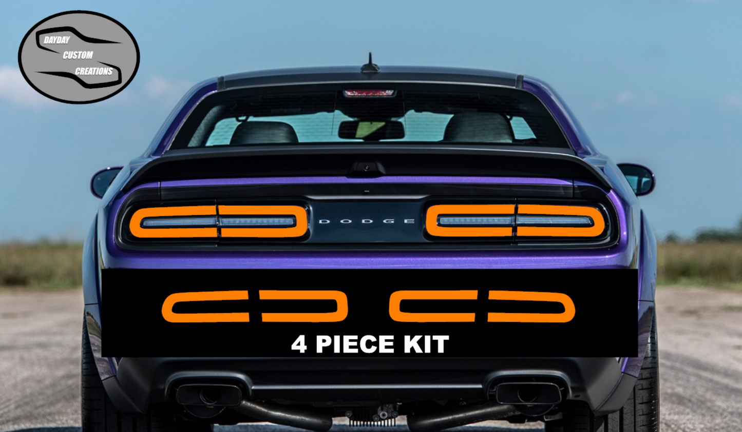 15-23 Dodge Challenger Colored Taillight Tint Overlay