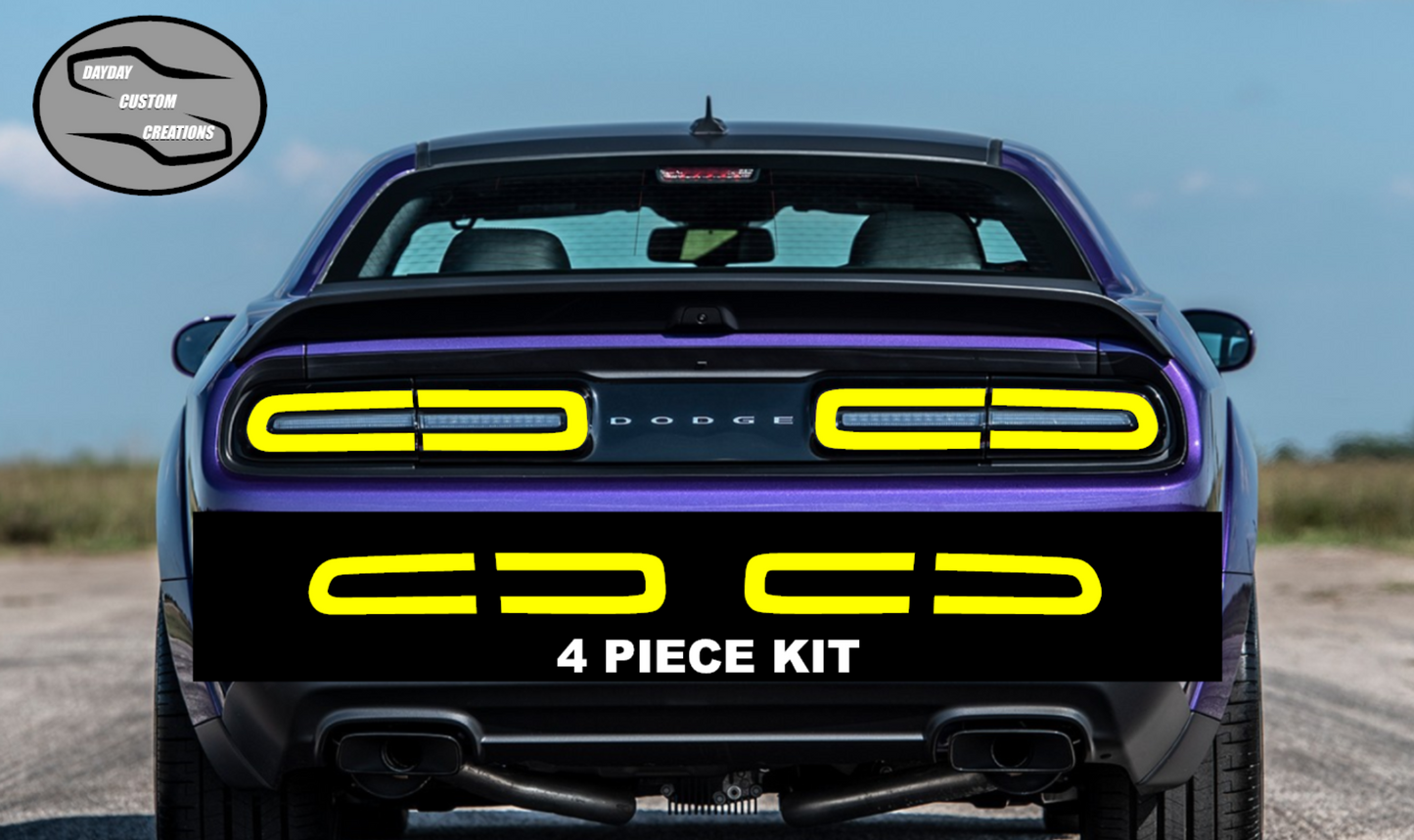 15-23 Dodge Challenger Colored Taillight Tint Overlay