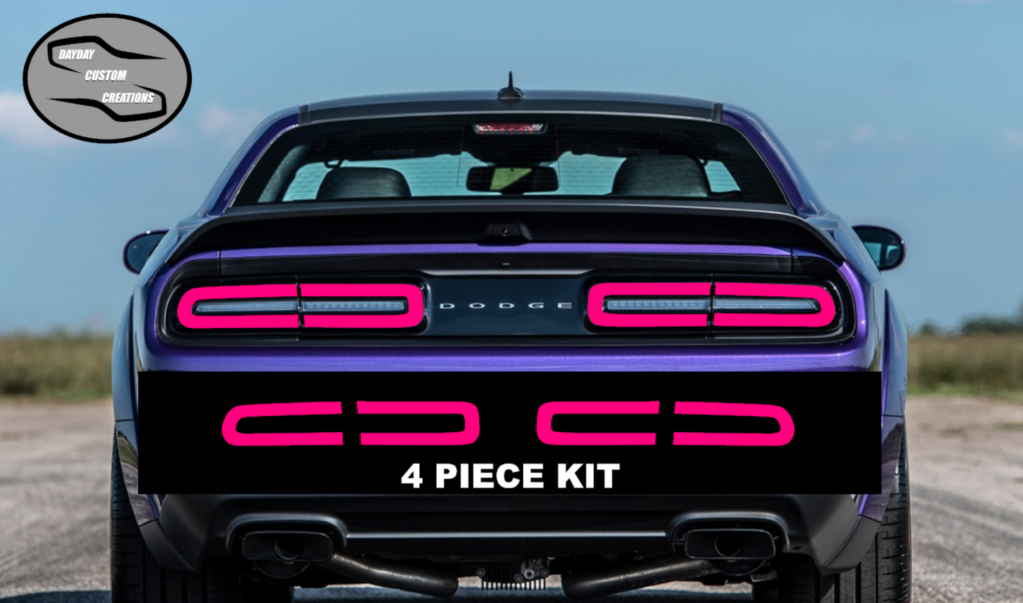 15-23 Dodge Challenger Colored Taillight Tint Overlay