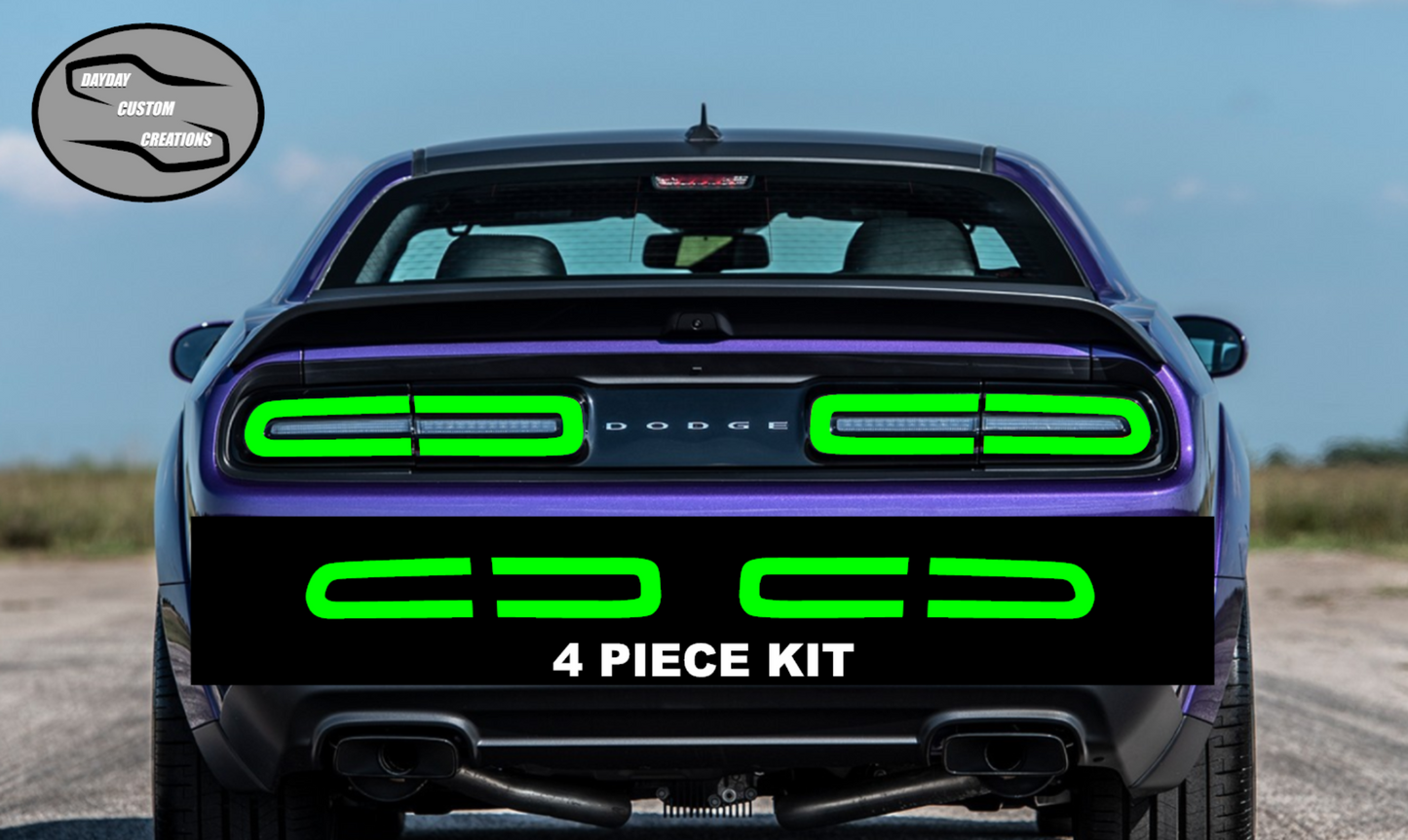 15-23 Dodge Challenger Colored Taillight Tint Overlay