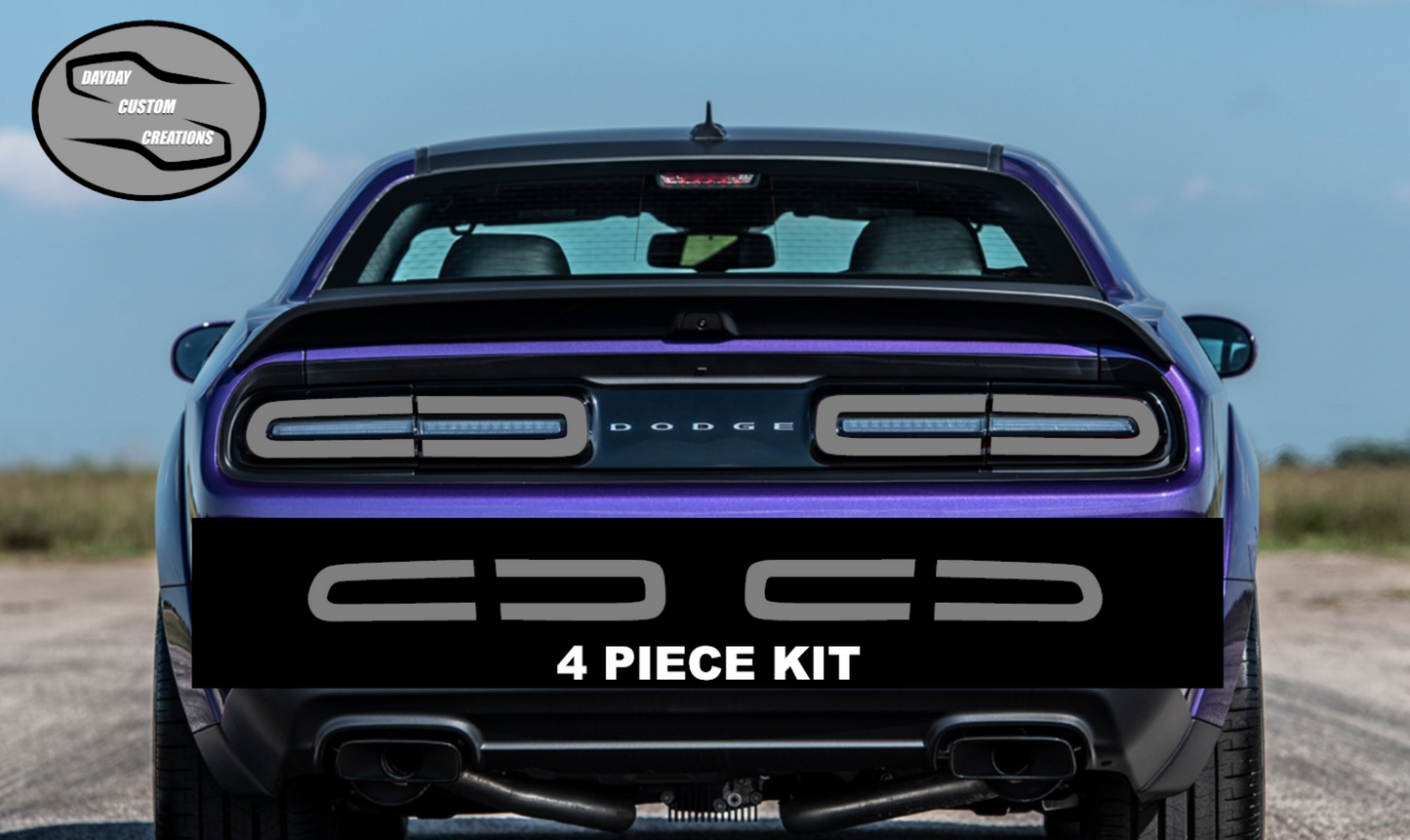 15-23 Dodge Challenger Colored Taillight Tint Overlay