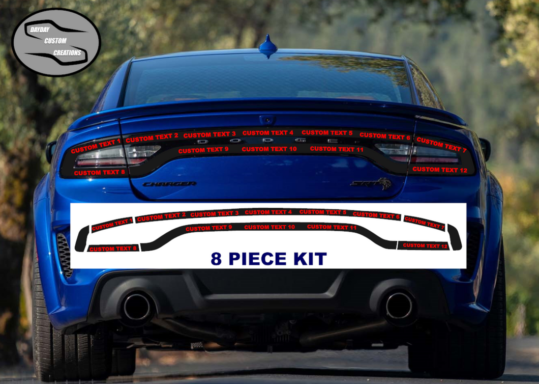 15-23 Dodge Charger Custom Text Taillight Decal
