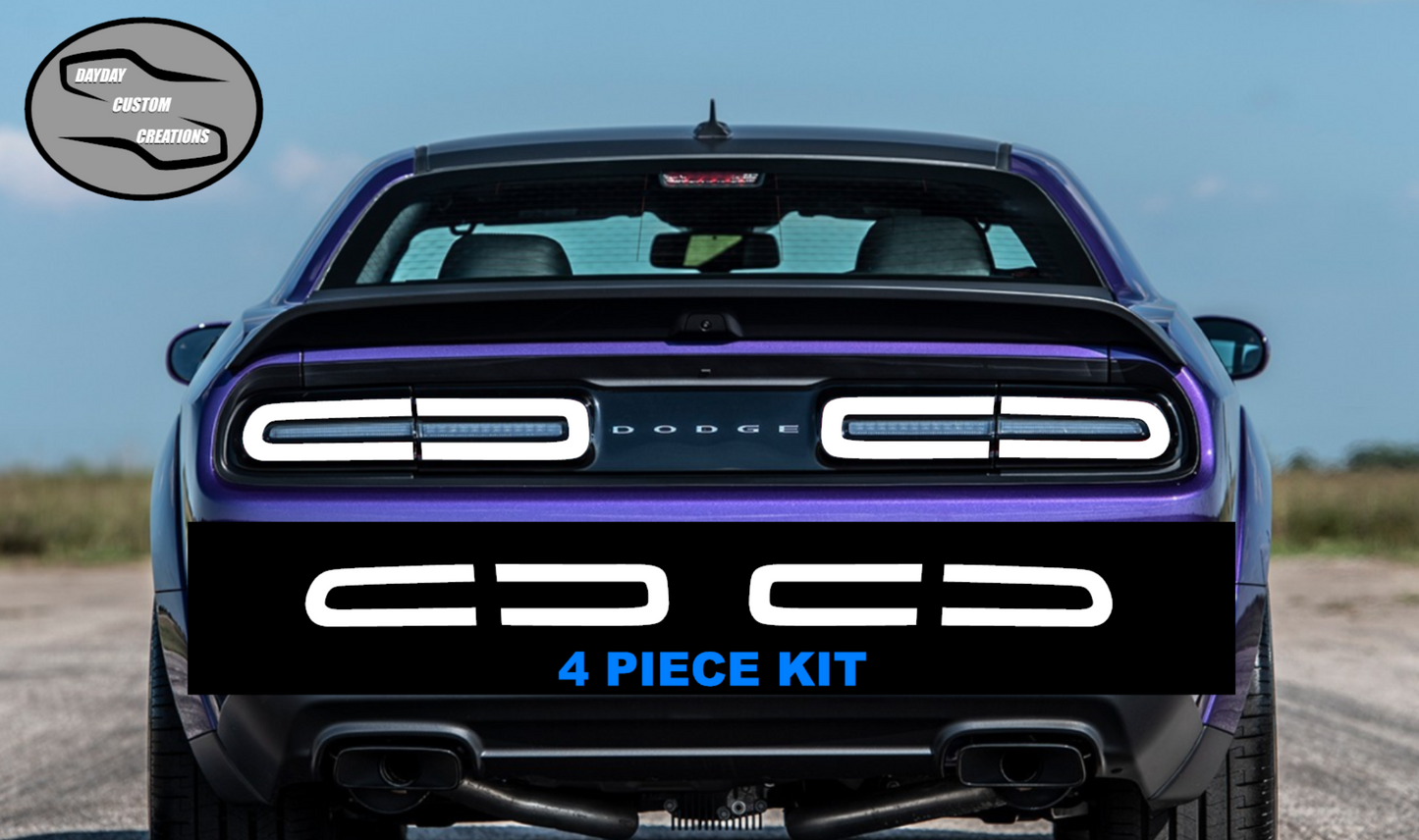 15-23 Dodge Challenger Colored Taillight Tint Overlay