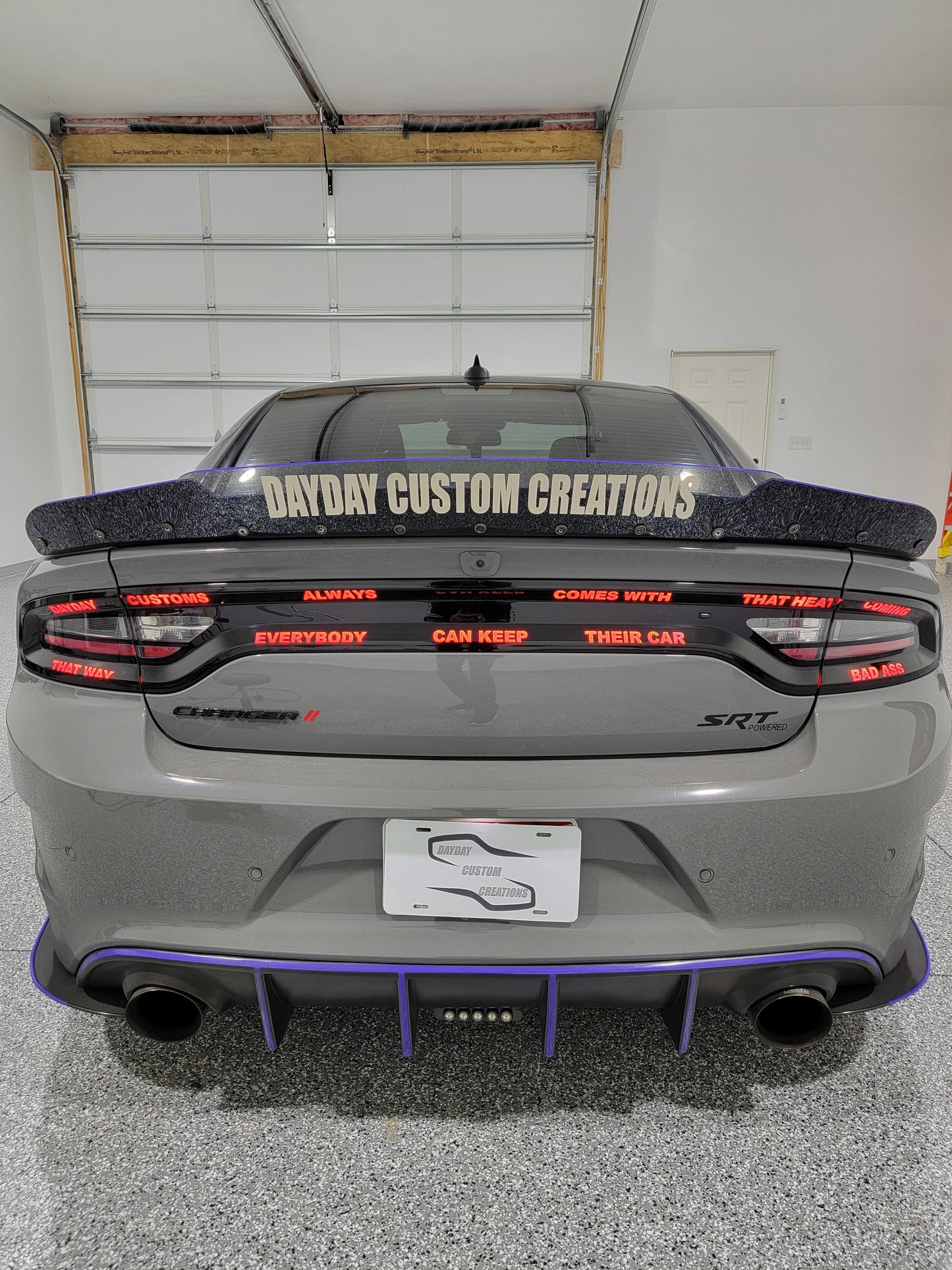 15-23 Dodge Charger Custom Text Taillight Decal