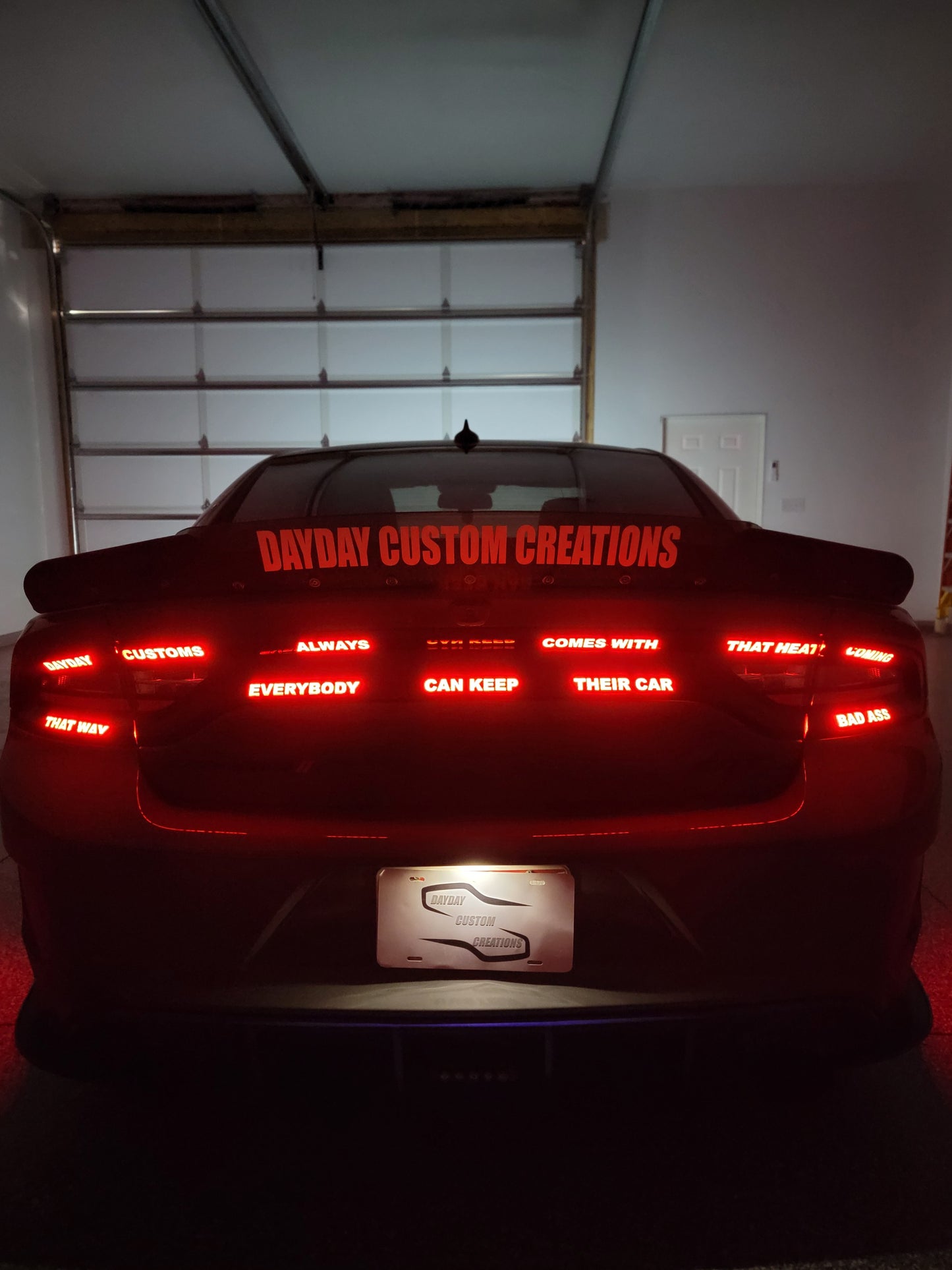 15-23 Dodge Charger Custom Text Taillight Decal