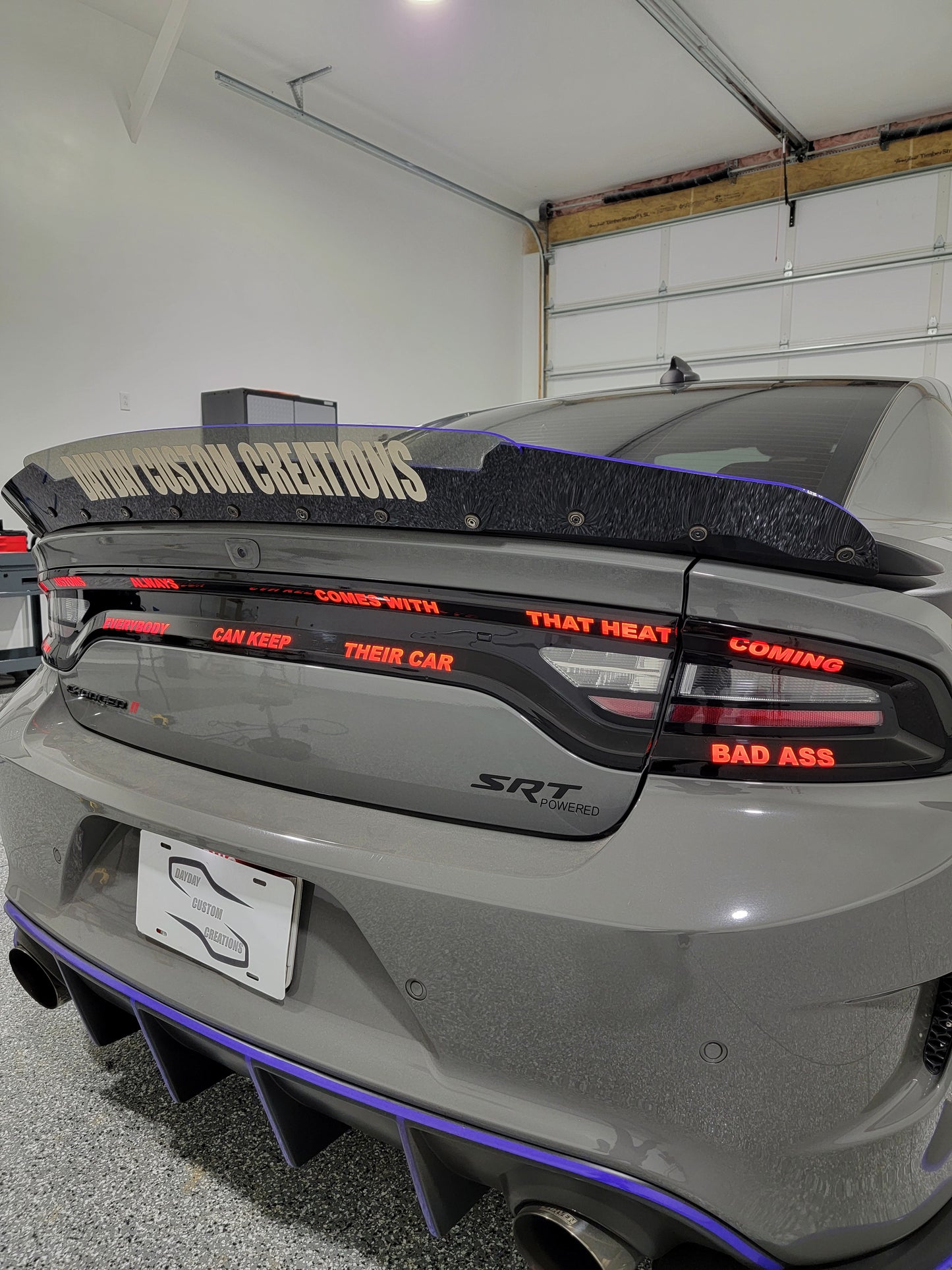 15-23 Dodge Charger Custom Text Taillight Decal