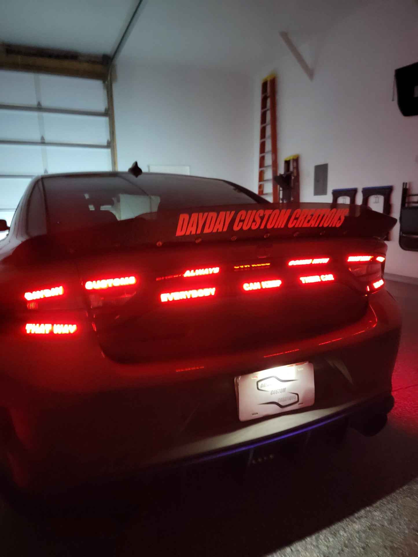 15-23 Dodge Charger Custom Text Taillight Decal