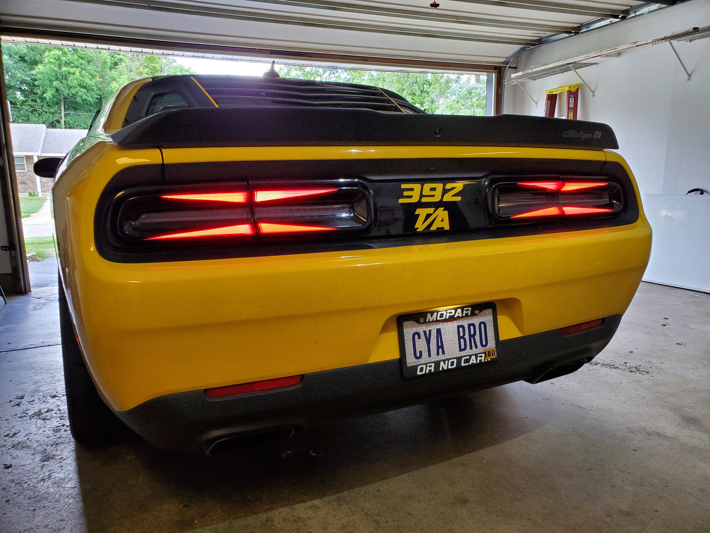 15-23 Dodge Challenger Taillight Decal Design 1