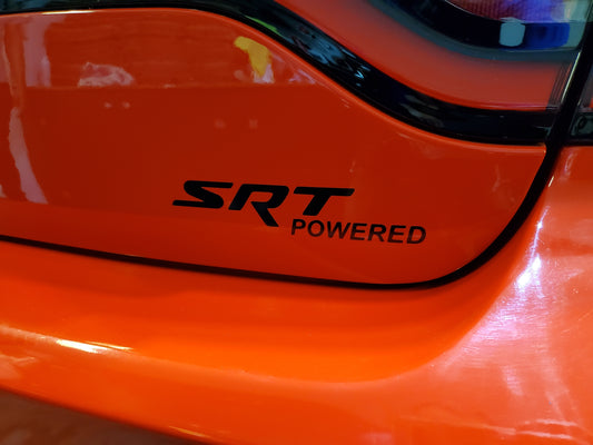 SRT Powered Decal (Gloss Black)