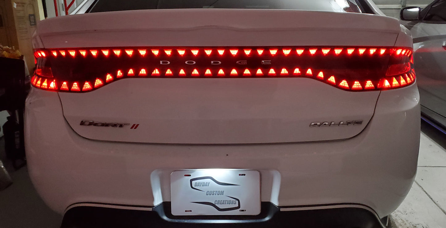 13-16 Dodge Dart Taillight Decal Design 13