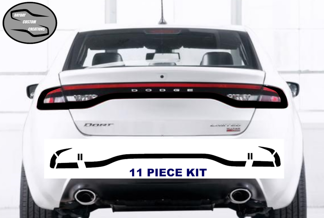 13-16 Dodge Dart Taillight Decal Design 10