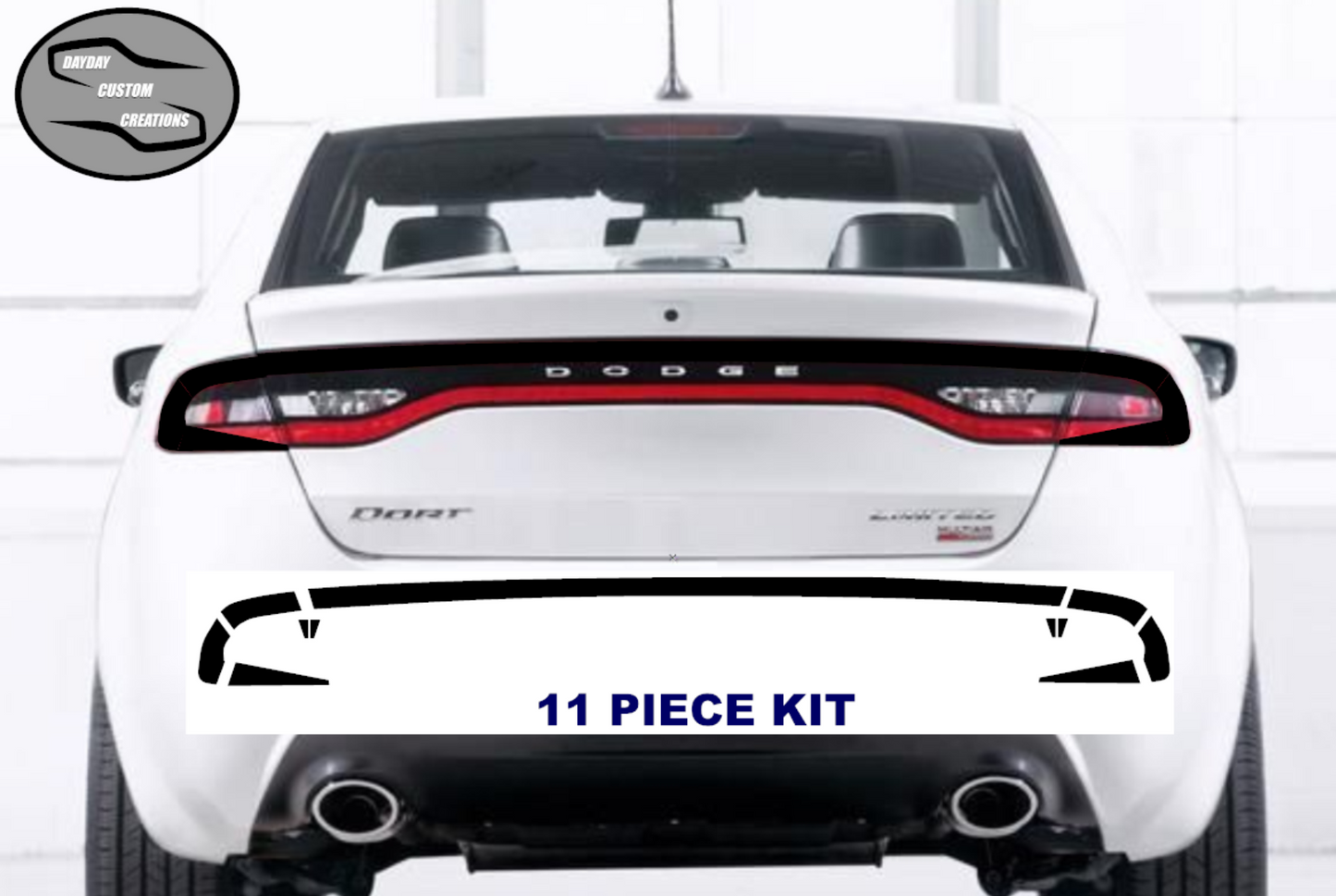 13-16 Dodge Dart Taillight Decal Design 11