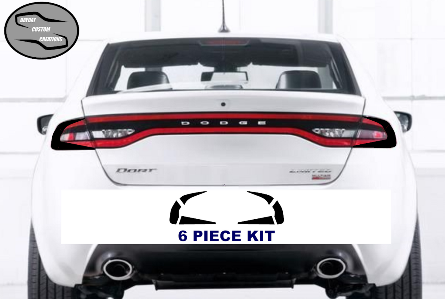 13-16 Dodge Dart Taillight Decal Design 12