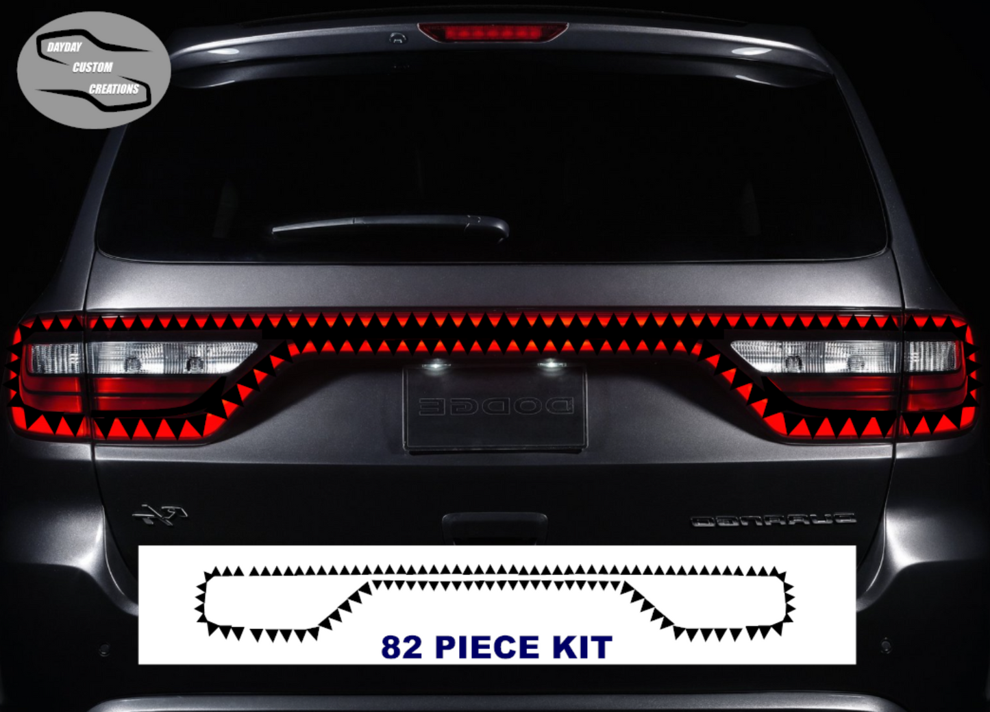 14-24 Dodge Durango Taillight Decal Design 13