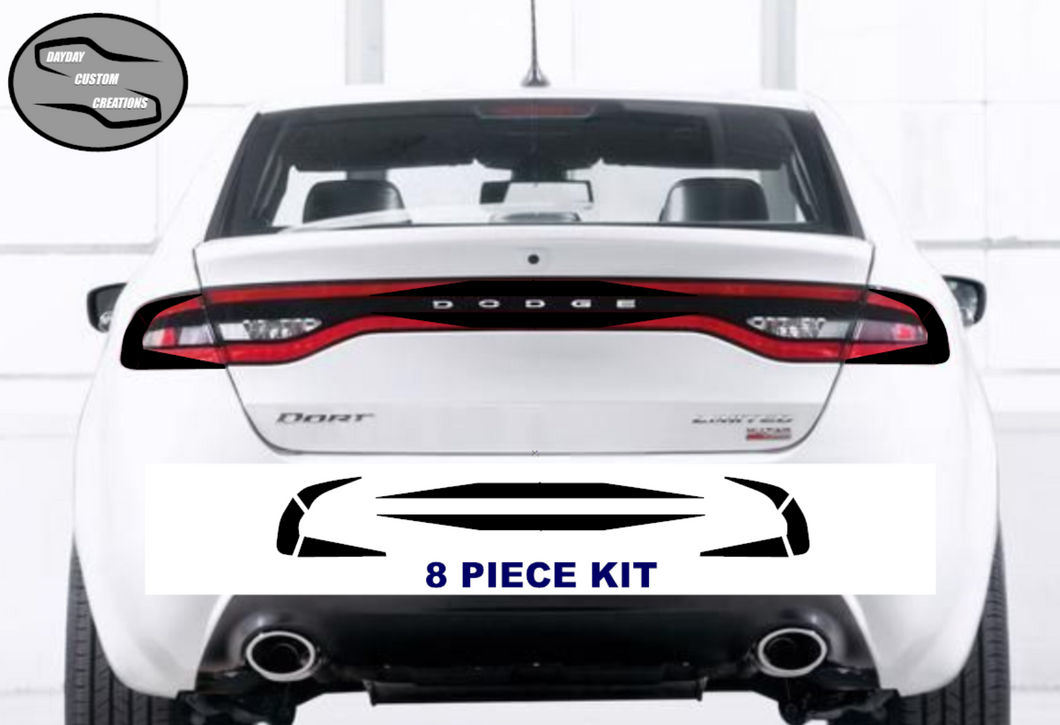 13-16 Dodge Dart Taillight Decal Design 3