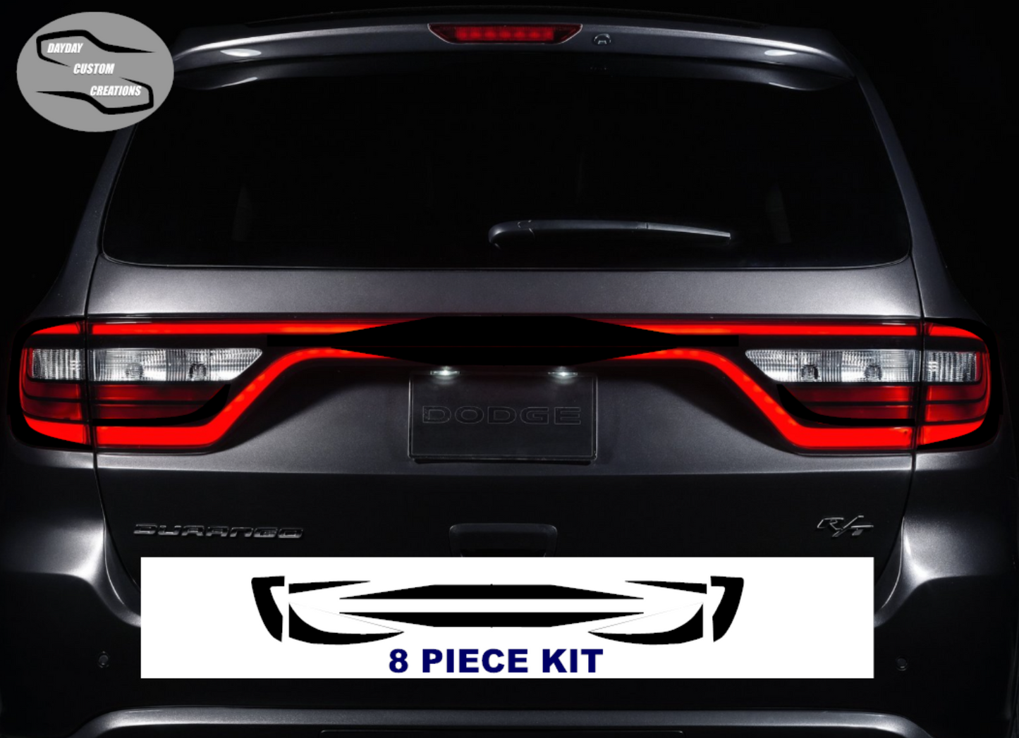 14-24 Dodge Durango Taillight Decal Design 3