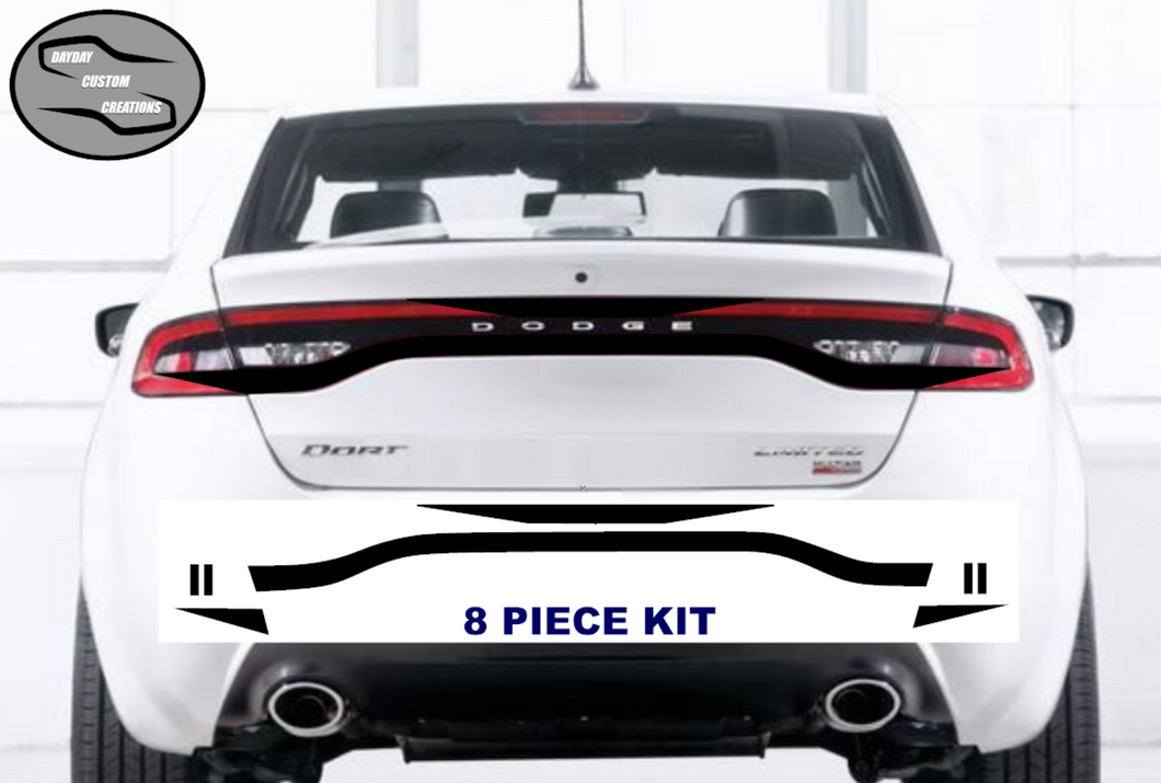 13-16 Dodge Dart Taillight Decal Design 5