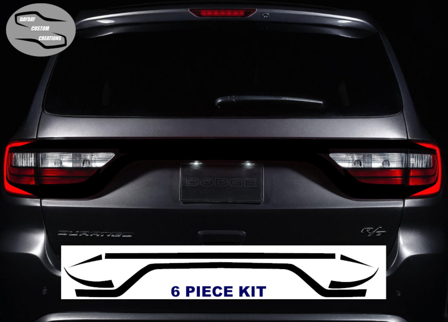 14-24 Dodge Durango Taillight Decal Design 6