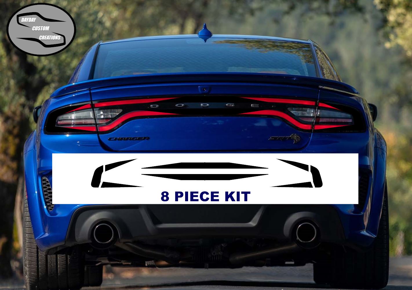 15-23 Dodge Charger Taillight Decal Design 3