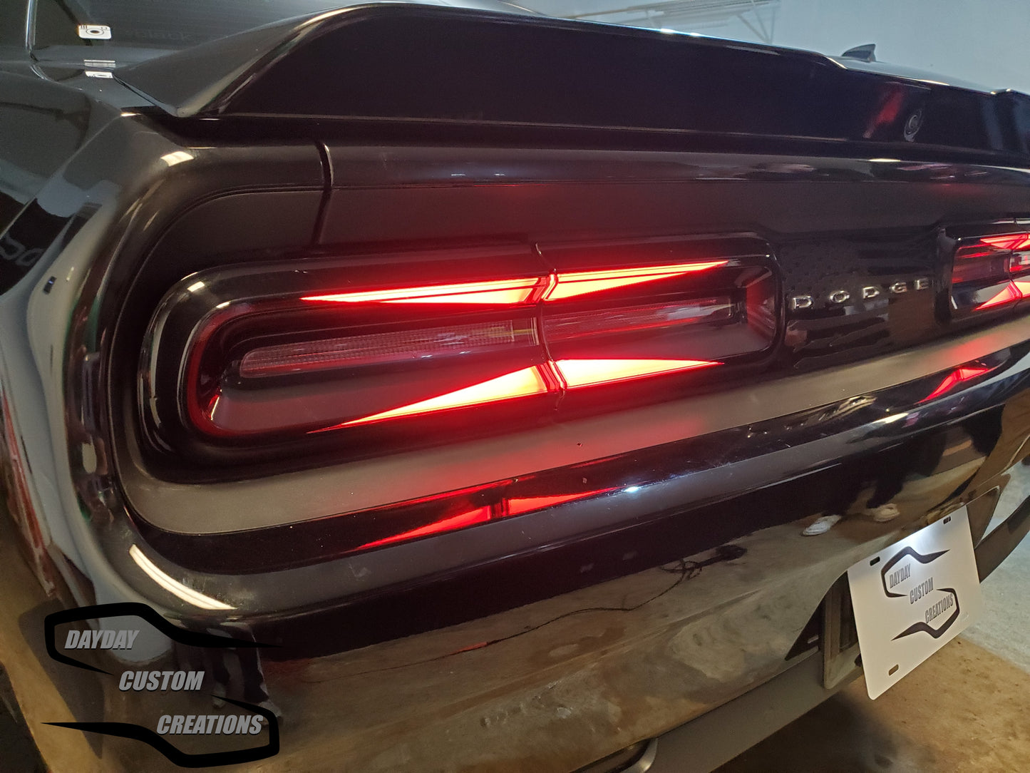 15-23 Dodge Challenger Taillight Decal Design 1