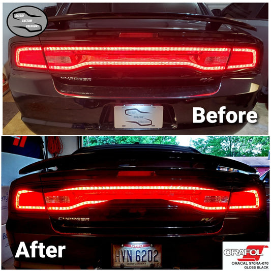 11-14 Dodge Charger Taillight Decal Design 2