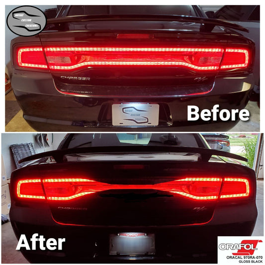 11-14 Dodge Charger Taillight Decal Design 1