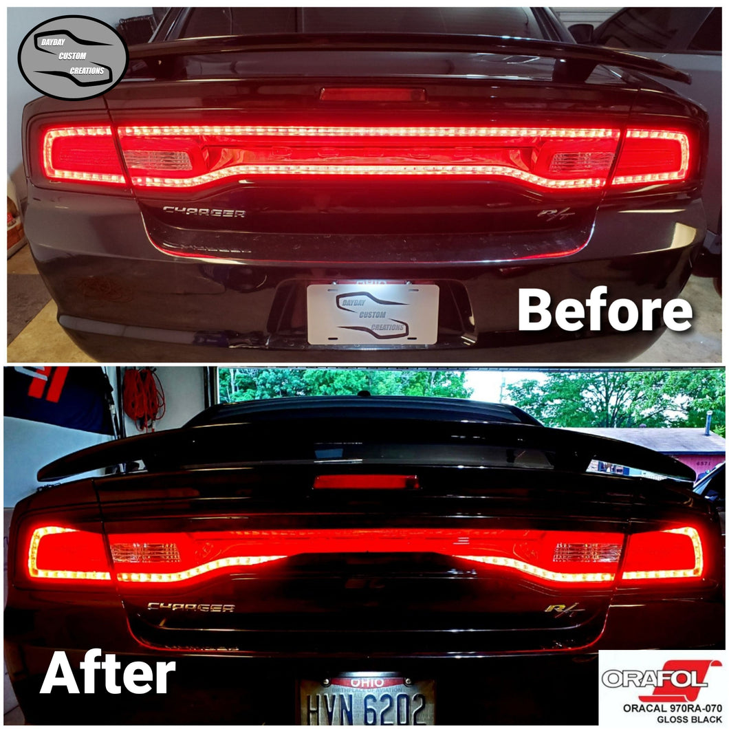 11-14 Dodge Charger Taillight Decal Design 4