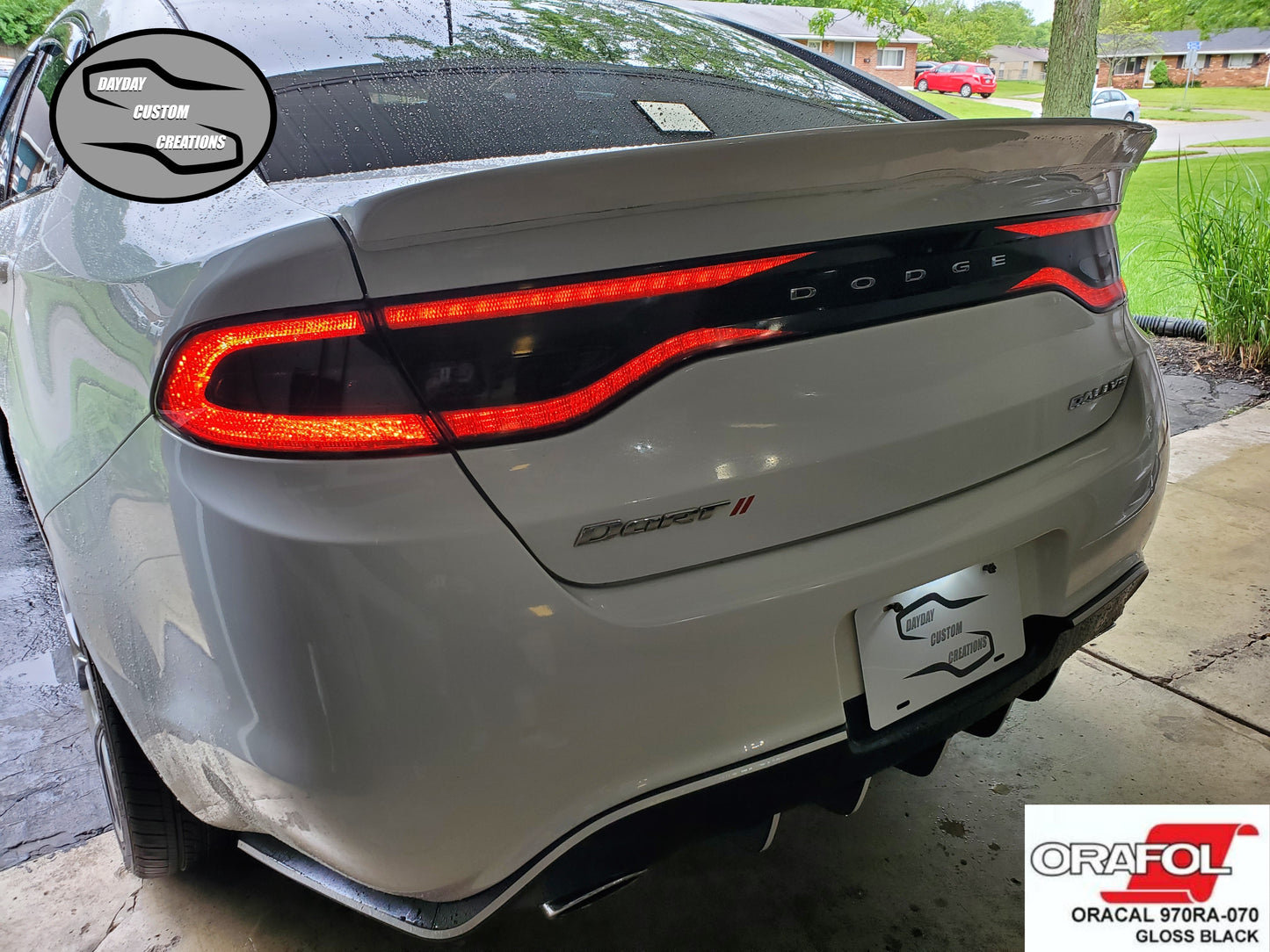 13-16 Dodge Dart Taillight Decal Design 1