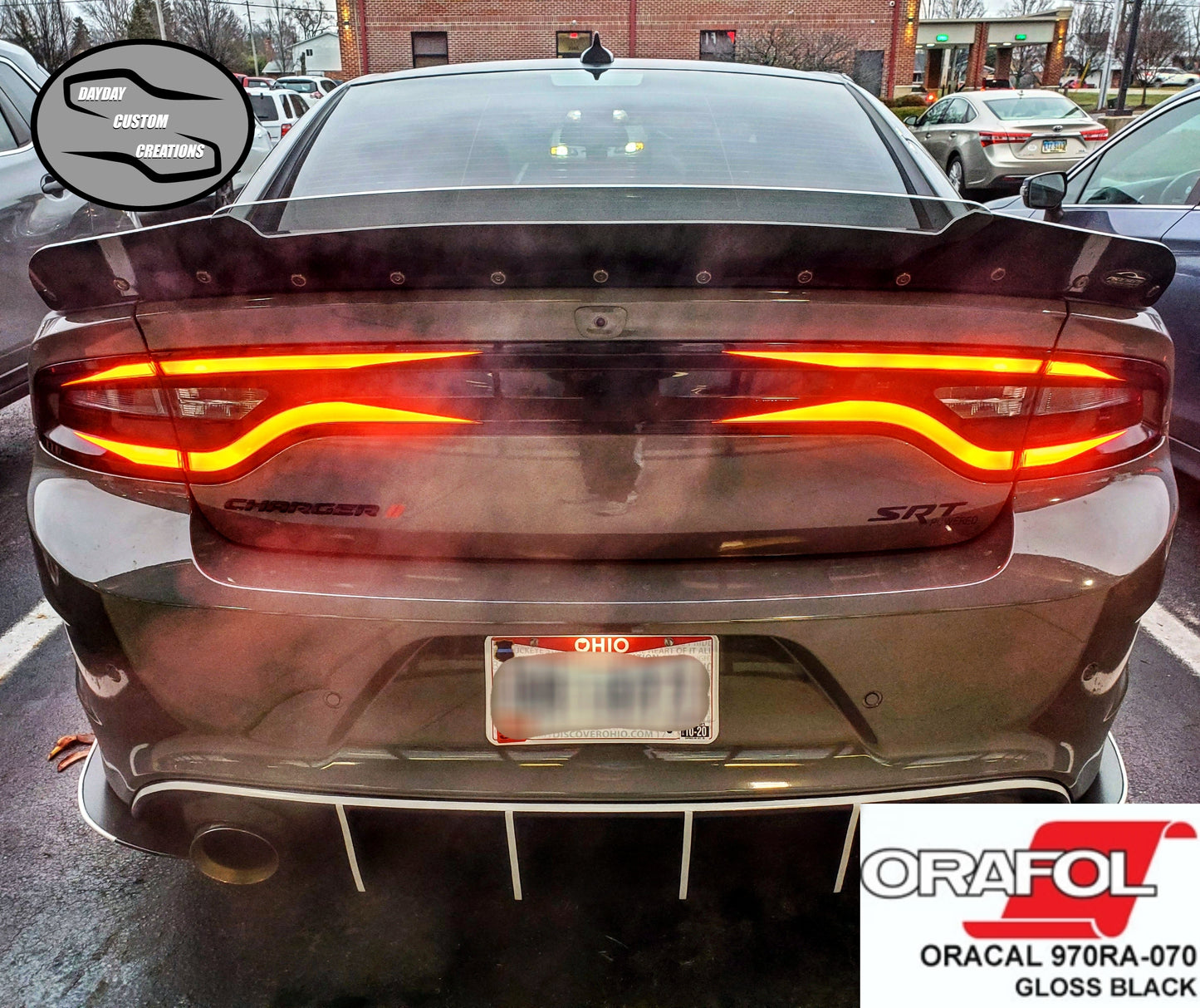 15-23 Dodge Charger Taillight Decal Design 3