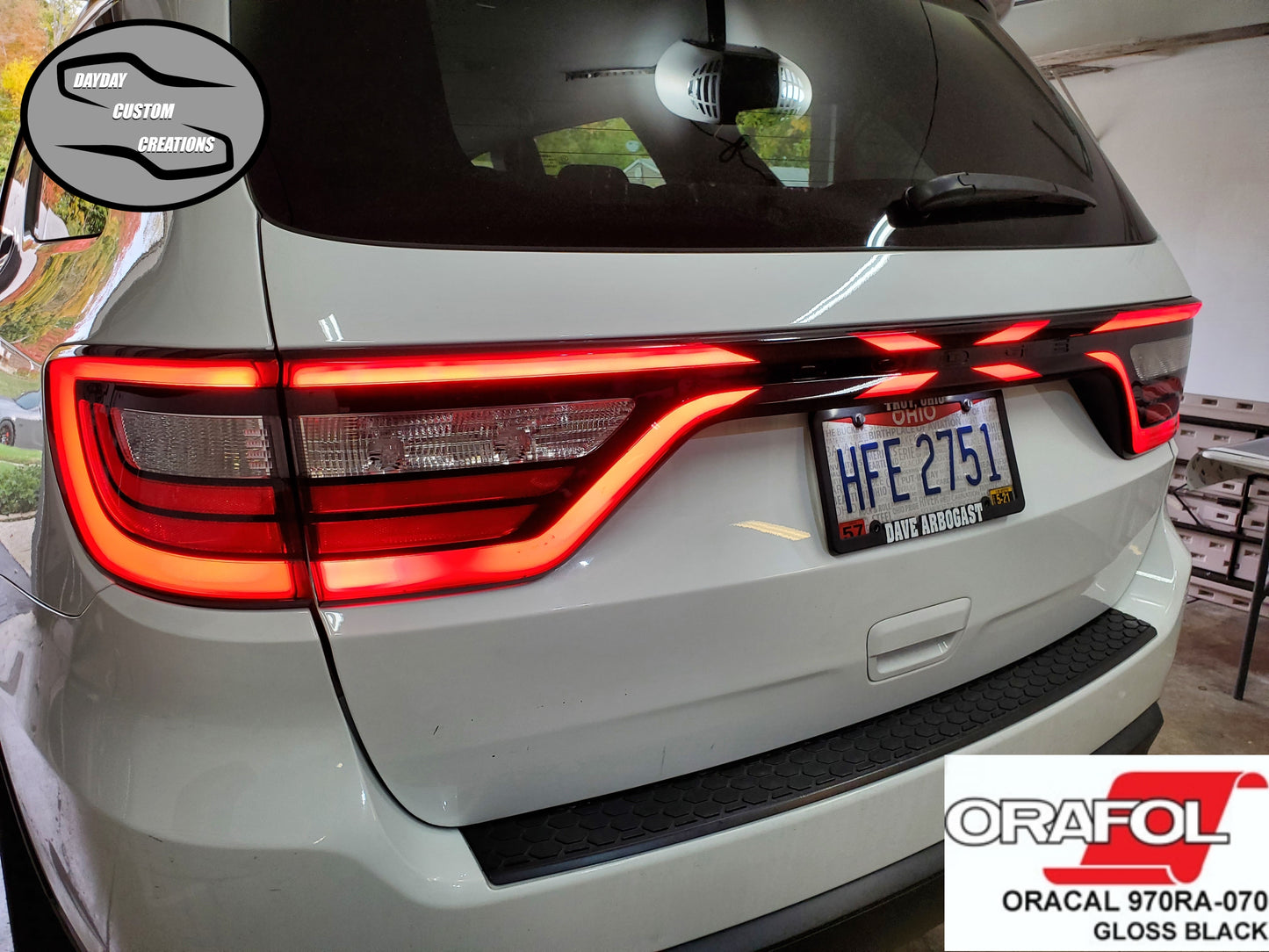 14-24 Dodge Durango Taillight Decal Design 7