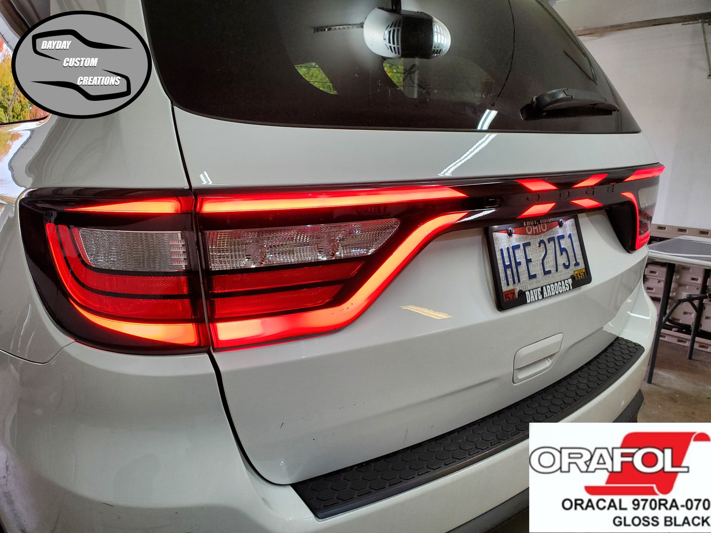 14-24 Dodge Durango Taillight Decal Design 8