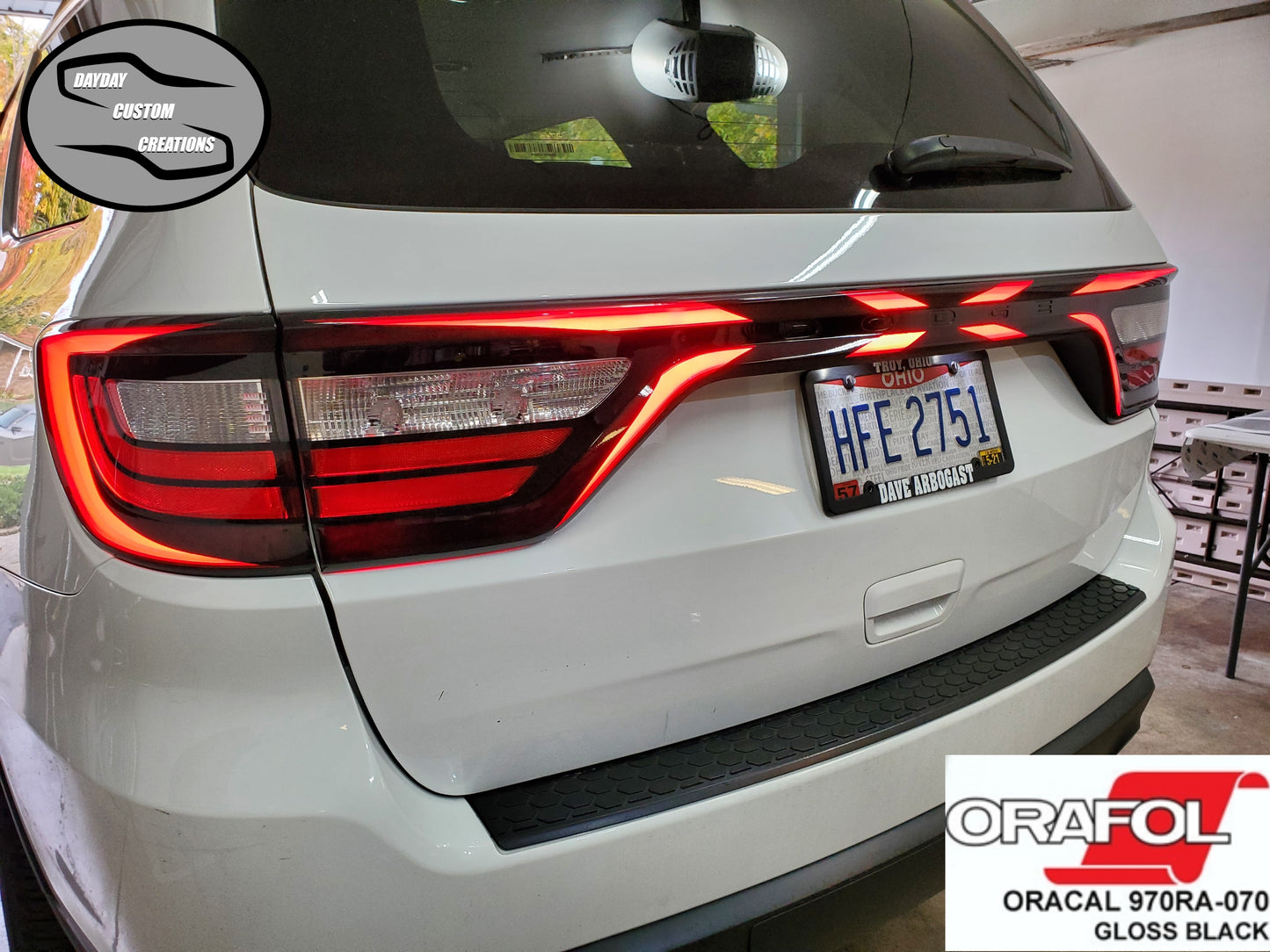 14-24 Dodge Durango Taillight Decal Design 9