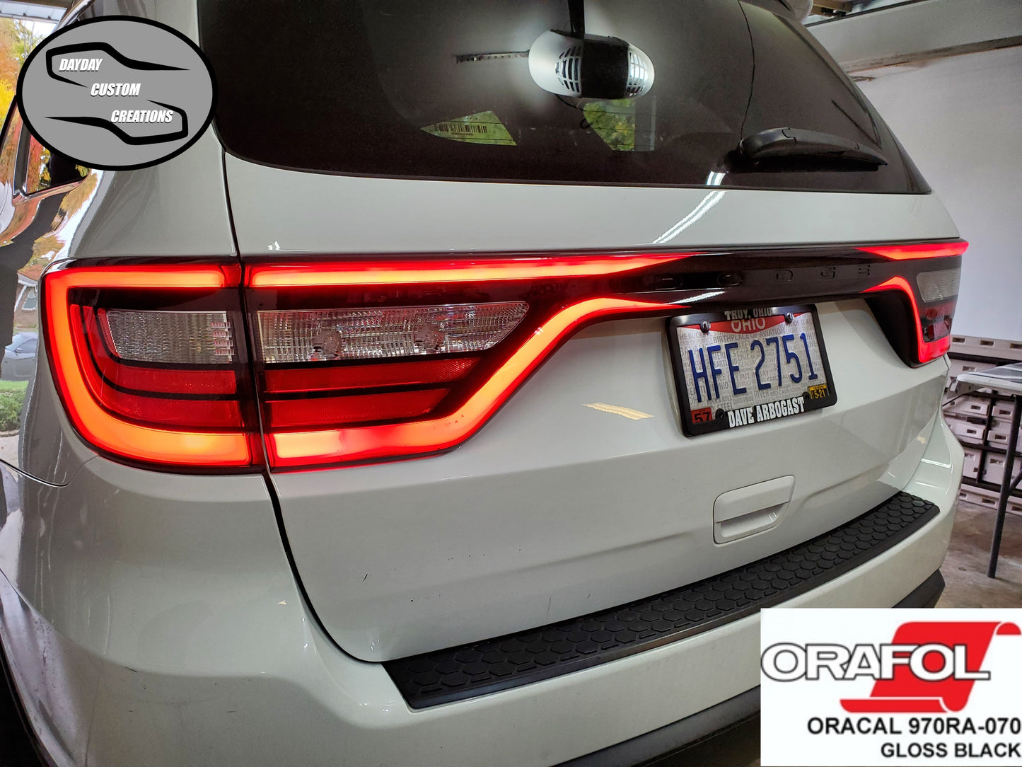 14-24 Dodge Durango Taillight Decal Design 1