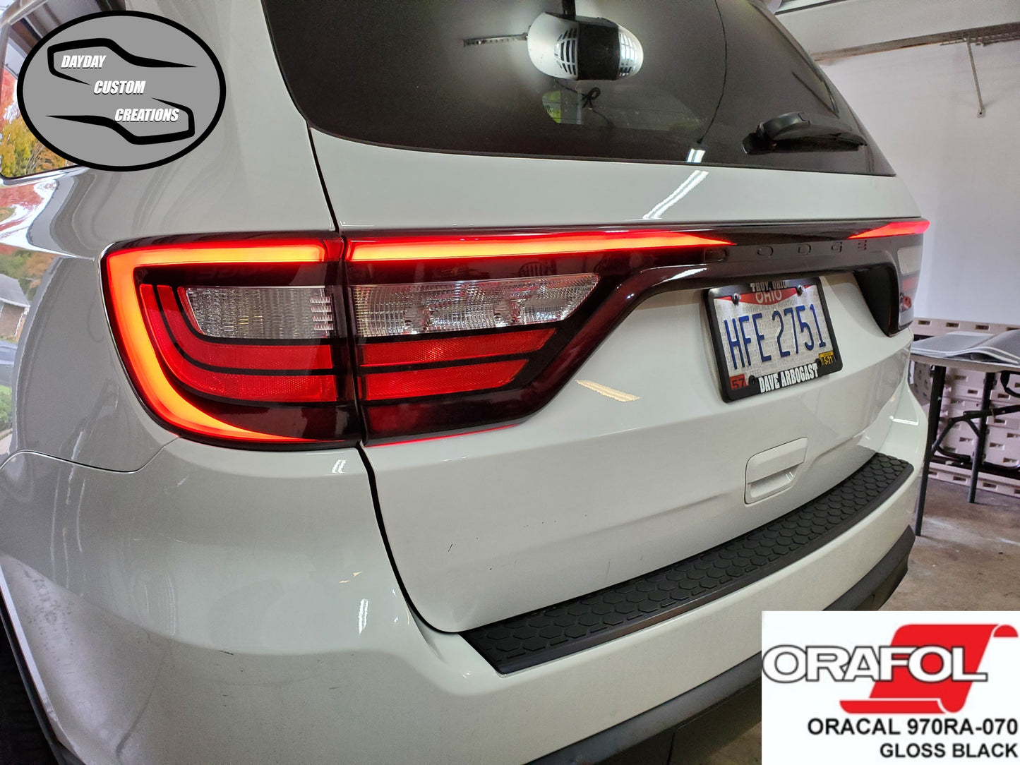 14-24 Dodge Durango Taillight Decal Design 5