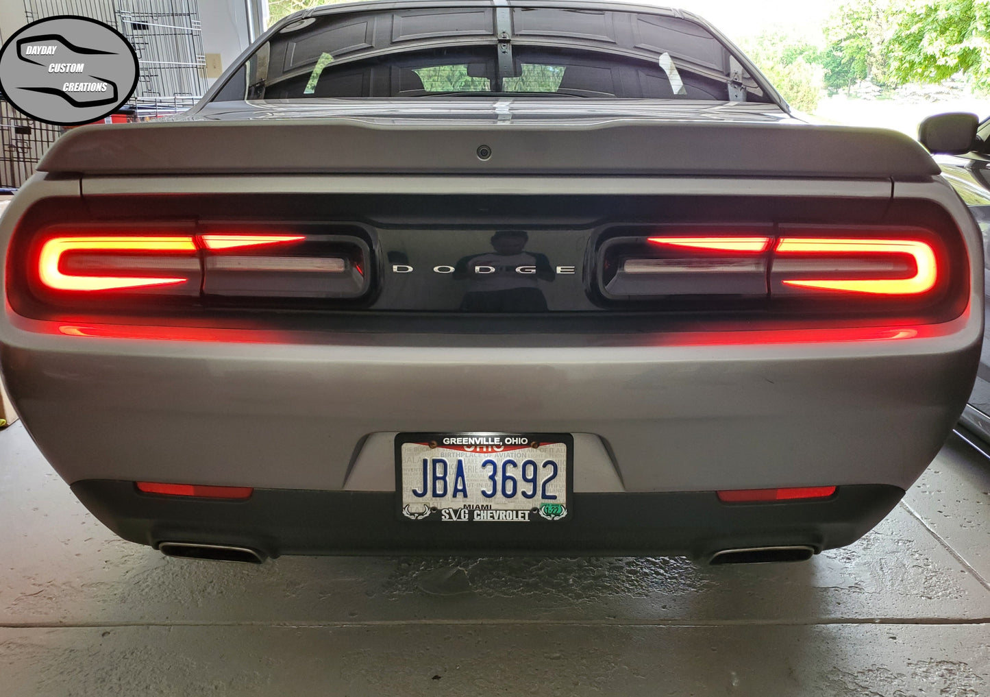 15-23 Dodge Challenger Taillight Decal Design 6